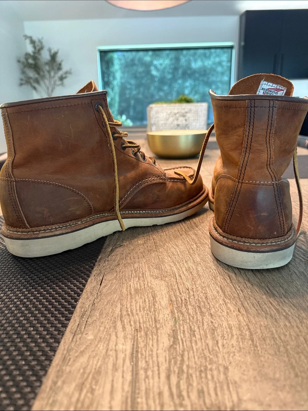 Red Wing Heritage Classic Moc 1907 Copper Rough & Tough Boots Size 10.5 USA